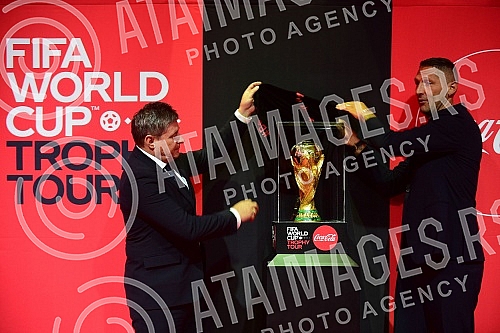 On its way through numerous countries of the world, the FIFA World Cupâ¢ Trophy Tour by Coca-Cola is staying in Belgrade, and on that occasion a press conference was organized in the BelExpo center with the presence of world and domestic football le