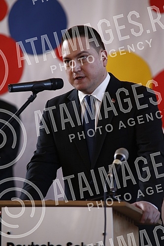  Serbian First Deputy Prime Minister and Minister of Education, Science and Technological Development Branko Ruzic and German Ambassador to Serbia Thomas Schieb visited the German school and signed an agreement on cooperation between the two governme