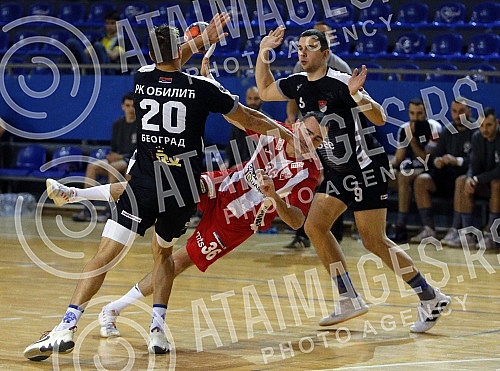 The Serbian Cup - Region Belgrade match between RK Oblici and MRK Crvena zvezda Grundfos.Utakmica Kupa Srbije - Region Beograd izmedju RK Oblici i MRK Crvena zvezda Grundfos.