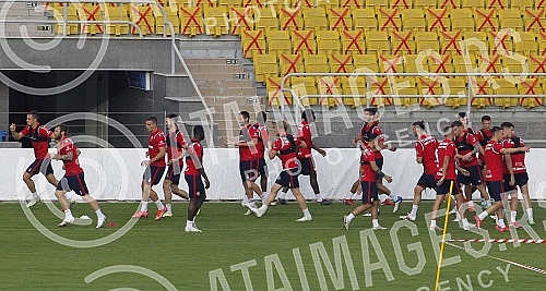 Official training of FC Red Star in Tiraspol, Moldova, where a rematch of the third round of qualifications for the Champions League against FC Seriff awaits them tomorrow.Zvanicni trening FK Crvena Zvezda u Tiraspolju, Moldavija gde ih sutra oceku