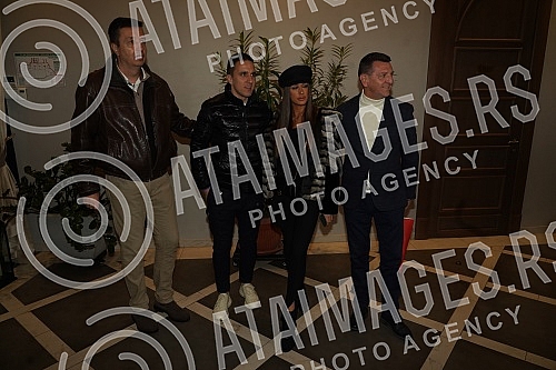 Singer Katarina Grujic and football player Marko Gobeljic became the parents of daughter Katja yesterday, and on that happy occasion, a celebration was held tonight at the Topciderac restaurant.