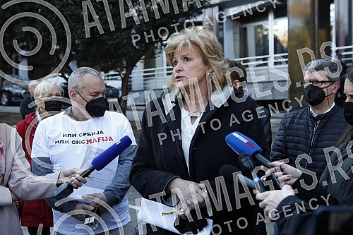 The Democratic Party and the Assembly of Free Serbia held a joint press conference in front of the Ministry of Health and Of the Republic Public Prosecutor's Office, and the topic of the conference was the filing of criminal charges against the Prime