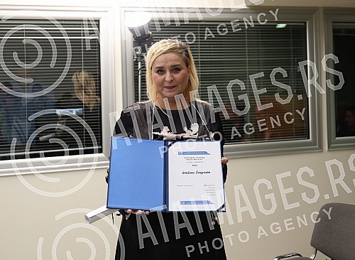 The Dusan Bogavac award ceremony was held in the Media Center.Svecana dodele nagrade Dusan Bogavac odrzana je u Medija centru.