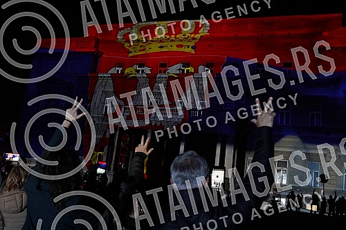 As of today, March 8, Novak Djokovic is officially the best tennis player in the world of all time, and in honor of that, a projection of footage with his best moves in his career so far will be shown on the facade of the Belgrade City Assembly build