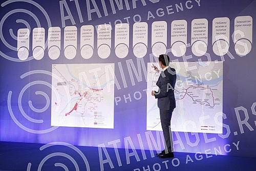 The contractual agreement for the Project of infrastructure construction and filling of the plateau for the metro depot in Makisko polje in Belgrade was signed in the ceremonial hall of the Old Palace.Ugovorni sporazum za Projekat izgradnje infrast