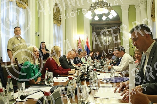 The President of the National Assembly of the Republic of Serbia, Ivica Dacic, held a meeting with the authorized representatives of the declared lists in order to prepare the First Session of the National Assembly in the Thirteenth Convocation.Pr