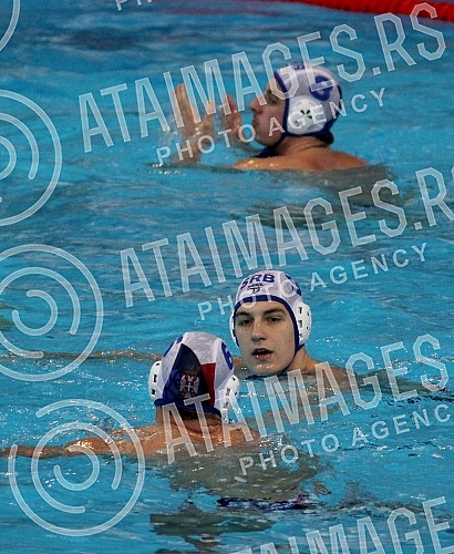 Evropsko prvenstvo u vaterpolu (European waterpolo championships - 32nd for men and 16th for women) Srbija - Slovacka (Serbia vs Slovakia - men).