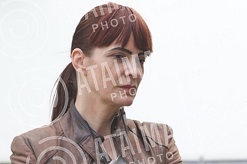 Journalists attended the filming of the new domestic thriller series 