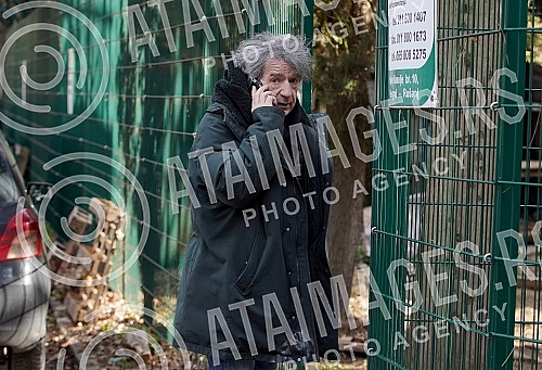 Recording of a TV show about Predrag Miki Manojlovic on Kosutnjak.Snimanje TV emisije o Predragu Mikiju Manojlovicu na Kosutnjaku