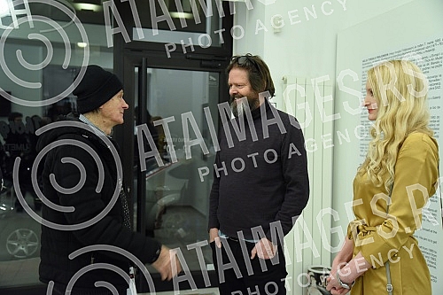 Exhibition of paintings by Helgi Thorgils Fridjonsson in the Chaos Gallery.Izlozba slika Helgi Thorgils Fridjonsson u galeriji Haos 