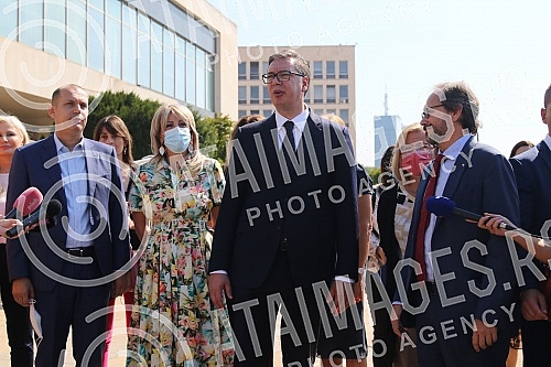 The President of the Republic of Serbia, Aleksandar Vucic, attended the handover of 26 specialized vehicles for the transport of vaccines and medical personnel procured with IPA 2020 funds through the EU Local Development Project (EU PRO PLUS), imple