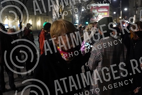 A gathering of several non-governmental organizations, opposition parties and citizens gathered on Cvetni trg for the 