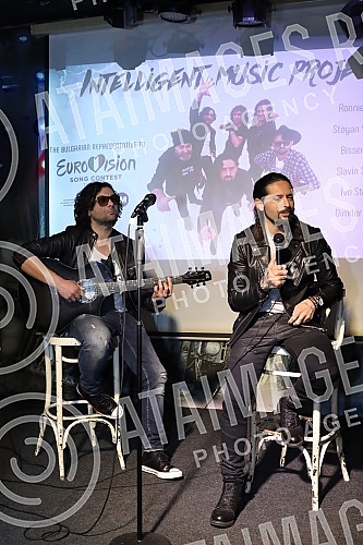 The press conference of the Bulgarian representative at the Eurovision Song Contest Ronnie Romero was held in Wurst Platz.Konferencija za medije bugarskog predstavnik na Eurosongu   Ronijea Romera odrzana je u Wurst Platzu.