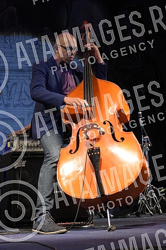 Performance of Kirk Lightsey and Piero Odorici Quartet (USA) on the Sky Stage of the Nisville Jazz Festival.Nastup Kirk Lightsey and Piero Odorici Quartet (USA) na Sky bini Nisville Jazz festivala.