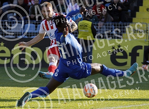 The match of the 19th round of the Mozzart Bet Super League of Serbia between FC Radnik and FC Crvena zvezda.Utakmica 19. kola Mozzart Bet Super lige Srbije izmedju FK Radnik i FK Crvena zvezda.