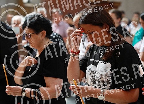 A memorial service was held in the Church of St. Mark, organized by the families of the missing and killed 