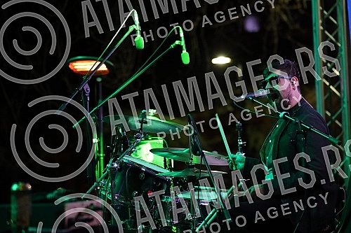 Performance of the music band Vampiri in the Student Park at the Winter Fest event, which was organized by the Youth Office of the City of Belgrade for the first time this winter.Nastup grupe Vampiri u Studentskom parku na manifestaciji Zimski fest