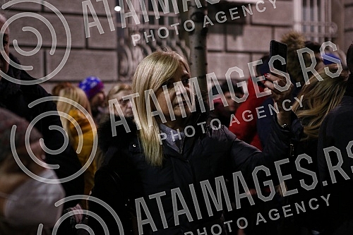 In front of the Presidency, a protest is being held against the excavation of lithium and pine on the territory of the whole of Serbia, under the name 