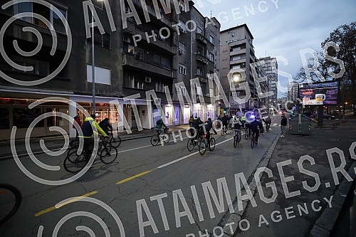 Belgrade cyclists held a protest ride - 121. Critical mass entitled Belgrade cyclists held a protest ride - 121. Critical mass entitled