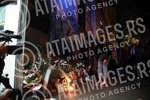 On the plateau in front of the Faculty of Law, the commemoration on the occasion of the 25th anniversary of the crime, when the boy Dusan Jovanovic was killed by neo-Nazis in 1997, was organized by the association A 11 - Initiative for Economic and S