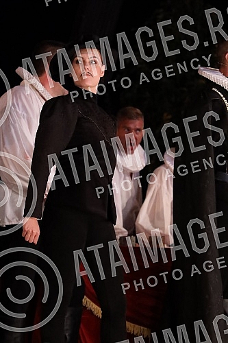 The project Opera on the water on the plateau behind the Geozavod was realized for the fourth time in the capital of Serbia, and the program included an all-evening performance of the opera Rigoletto, in which the main title role was played by the fa