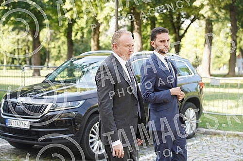 The departure of the representative of the electoral list Marinika Tepic - United for the Victory of Serbia after consultations on the candidate for the Prime Minister held with the President of the Republic of Serbia Aleksandar Vucic.Odlazak preds