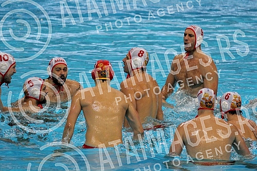 Evropsko prvenstvo u vaterpolu (European waterpolo championships - 32nd for men and 16th for women) Montenegro - Slovacka (Montenegro vs Slovakia - men). 