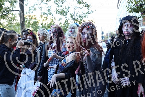 8. Belgrade Zombie Walk is an event organized as part of the 15th Festival of Serbian Fiction Film (October 29 - October 31, 2021), which takes place in the Hall of the Cultural Center.8. Beogradski zombie walk je manifestacija koja je organizovana