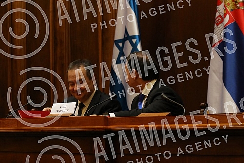 The President of the National Assembly, Ivica Dacic, addressed the celebration of the Jewish holiday of Hanukkah, organized by the Parliamentary Group of Friendship with Israel, whose president is Vladimir Marinkovic, and in cooperation with the Amba The President of the National Assembly, Ivica Dacic, addressed the celebration of the Jewish holiday of Hanukkah, organized by the Parliamentary Group of Friendship with Israel, whose president is Vladimir Marinkovic, and in cooperation with the Amba