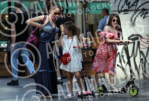 Tropical day in Belgrade.Tropski dan u Beogradu.