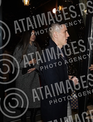 Singer Katarina Grujic and football player Marko Gobeljic became the parents of daughter Katja yesterday, and on that happy occasion, a celebration was held tonight at the Topciderac restaurant.