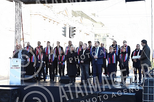 The World Day of Remembrance for the Victims of Traffic Accidents was marked today on the Republic Square in Belgrade with a special program, after which 492 white balloons were symbolically released into the sky in memory of the same number of peopl
