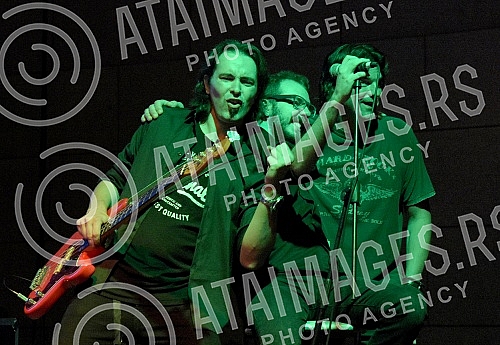 Concert of Riblja corba held on Summer stage in Nis (Niska fortress).Koncert Riblje corbe na niskoj tvrdjavi - Letnja bina.