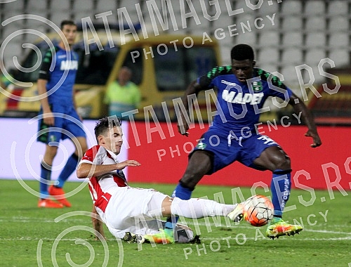 Play - offs, second leg, for UEFA Europa League between FK Crvena zvezda (Serbia) and US Sassuolo (Italia) held on stadium 