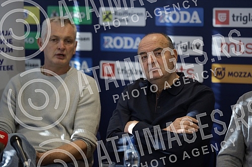 A press conference was held at the Basketball House on the occasion of the fourteenth Dragisa Saric Veterans Memorial Tournament, in which 55 teams from Europe are participating.
U Kuci kosarke odrzana je konferencija za medije povodom cetrnaestog M A press conference was held at the Basketball House on the occasion of the fourteenth Dragisa Saric Veterans Memorial Tournament, in which 55 teams from Europe are participating.
U Kuci kosarke odrzana je konferencija za medije povodom cetrnaestog M