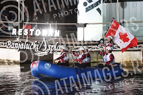 The World Rafting Championship was officially opened in Banja Luka at the location below the Kastel Fortress, and 62 teams from 22 countries will take part in this competition. With a magnificent program, with special light effects and 