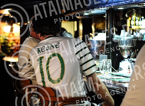 Ireland fans football team before the match in Belgrade Serbia vs Republic of Ireland, which is played at the stadium Rajko Mitic.Navijaci fudbalske reprezentacije Republike Irske u Beogradu pred utakmicu Srbija - Republika Irska koja se igra na sta