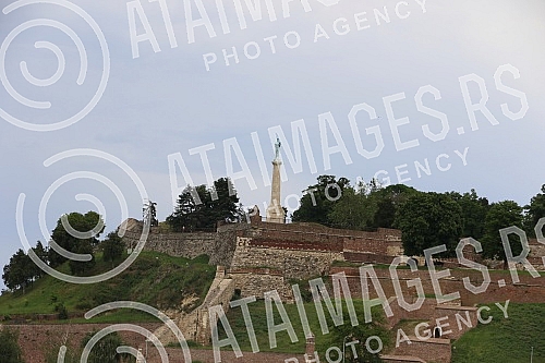 View of Belgrade from the river Sava.Pogled na Beograd sa reke Save.