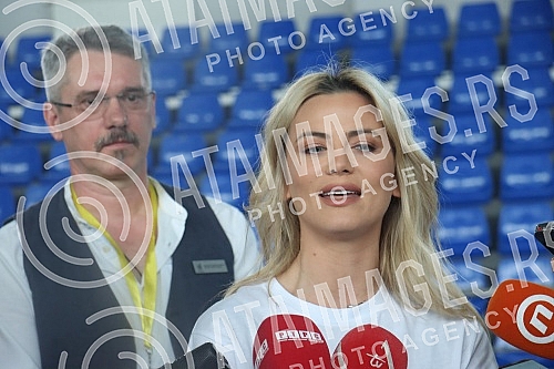 Girls with Down Syndrome and doctors from the UCC, with the support of singer Milica Pavlovic, played the game 