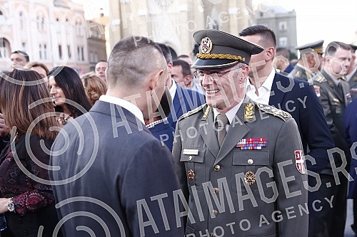 The state manifestation dedicated to the memory of all martyred and exiled Serbs on the occasion of the 27th anniversary of the military action Storm, this year was held in Novi Sad on Freedom Square.
Drzavna manifestacija posvecena secanju na sve st The state manifestation dedicated to the memory of all martyred and exiled Serbs on the occasion of the 27th anniversary of the military action Storm, this year was held in Novi Sad on Freedom Square.
Drzavna manifestacija posvecena secanju na sve st