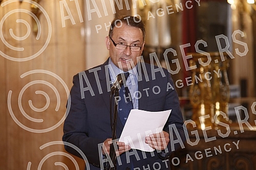 Solemn session of the Belgrade City Assembly at which representatives of the commissions for the City of Belgrade Award - Despot Stefan Lazarevic announced the decisions of the commissions on the winners for 2021 for achievements in nineteen differen