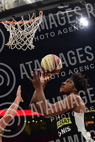 The match of Aba League between KK Partizan Mozzart Bet and KK Buducnost Voli.Utakmica Aba Lige izmedju KK Partizan Mozzart Bet i KK Buducnost Voli.