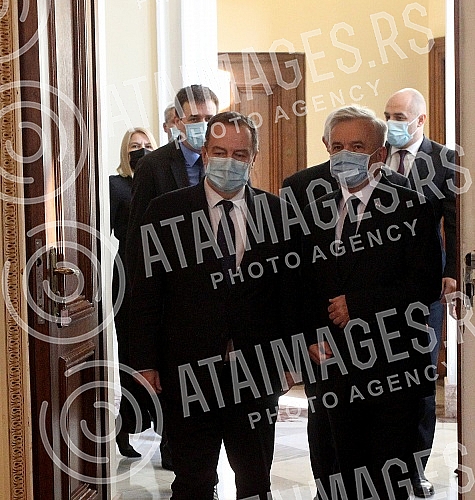 The president of the Assembly of Serbia Ivica Dacic met with the president of the National assembly of the Republika Srpska Nedeljko Cubrilovic in the House of the National assembly.Predsednik Skupstine Srbije Ivica Dacic sastao sa predsednikom Nar