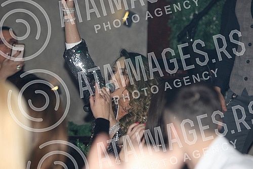 Performance of Milena Ceranic held in Gradska kafana.Nastup Milene Ceranic odrzan u Gradskoj kafani.