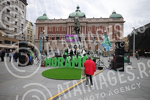 The Moramo Coalition organized a concert for clean air on the Republic Square.
Koalcija Moramo je organzivala Koncert za cist vazduh na Trgu republike.
The Moramo Coalition organized a concert for clean air on the Republic Square.
Koalcija Moramo je organzivala Koncert za cist vazduh na Trgu republike.