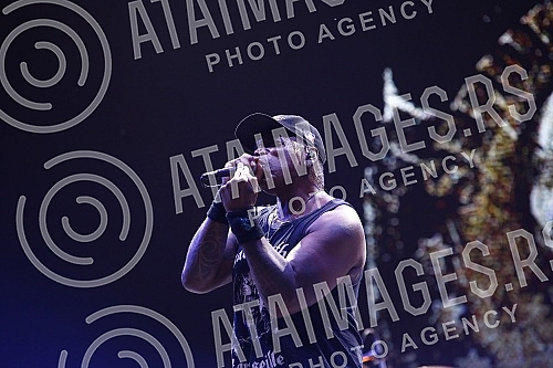 Performance of the Brazilian heavy metal band Sepultura on the Main Stage of the Exit festival.Nastup brazilskog hevi metal bend Sepultura na Glavnoj bini Exit festivala.
