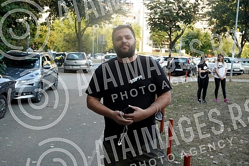 Grand opening of the terrain made of 20,000 recycled sneakers in Block 70.Svecano otvaranje terena napravljenog od 20.000 recikliranih patika u Bloku 70.