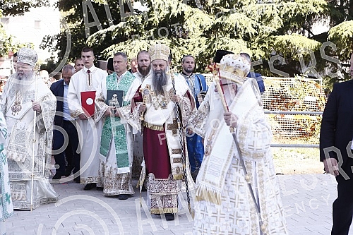 His Holiness Patriarch of Serbia Mr. Porfirije and His Beatitude Archbishop of Ohrid and Macedonia Mr. Stefan, together with all the hierarchs of the Serbian Orthodox Church and the Macedonian Orthodox Church - Ohrid Archbishopric, served the Holy Hi