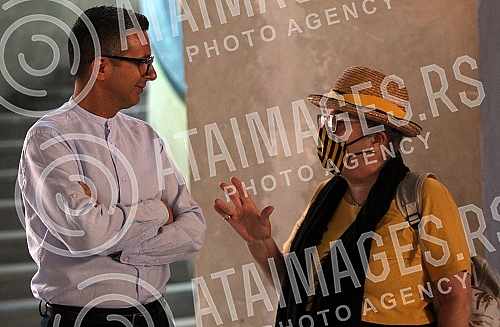 Closing of the 58th October Salon - Belgrade Biennale, which was conceived by a couple of Italian curators Ilari Marot and Andrea Bacin under the thematic framework and the title Dreamers.Zatvaranje 58. Oktobarskog salona  Beogradskog bijenalea ko