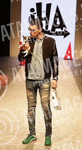 Fashion show of clothes for pets by Irena Atanaskovic.Modna revija odece za kucne ljubimce by Irena Atanaskovic.